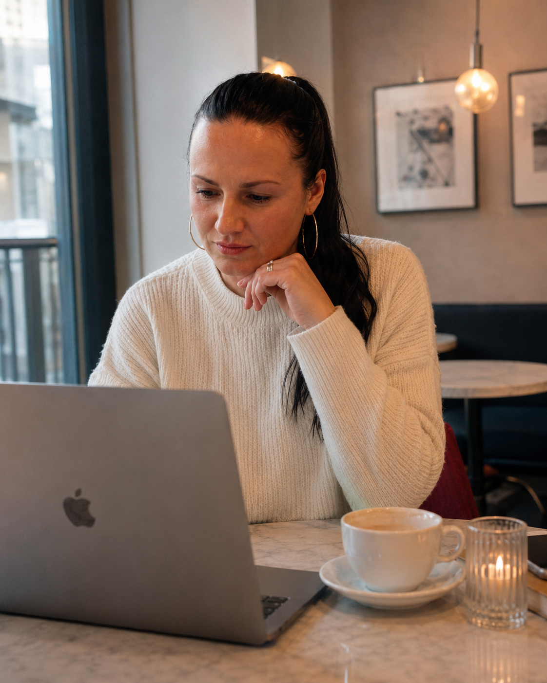 Maris, founder of Asoleia, working